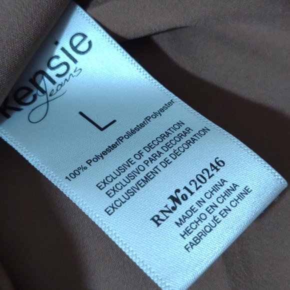 Women's Kensie Jeans Blouse Size Large Gently Used - Picture 9 of 10